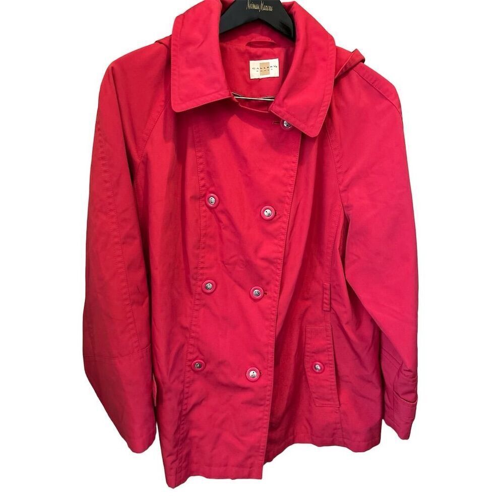 Gallery Woman Pink Double Breasted Jacket Size 2X‎  Casual Fall Lightweight
